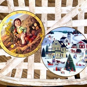 M J Hummel and Martha B. Leone Collectors Plates